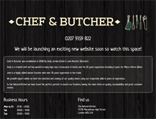 Tablet Screenshot of chefandbutcher.co.uk